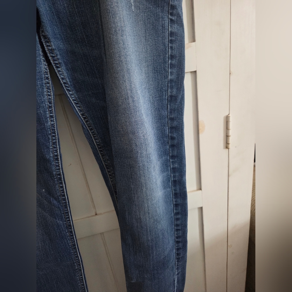 Mossino Womens 12 Skinny Boyfriend Blue Jeans - Picture 5 of 10